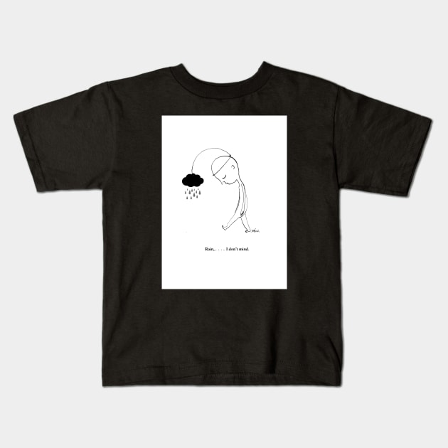 I don't mind Kids T-Shirt by Loui Jover 